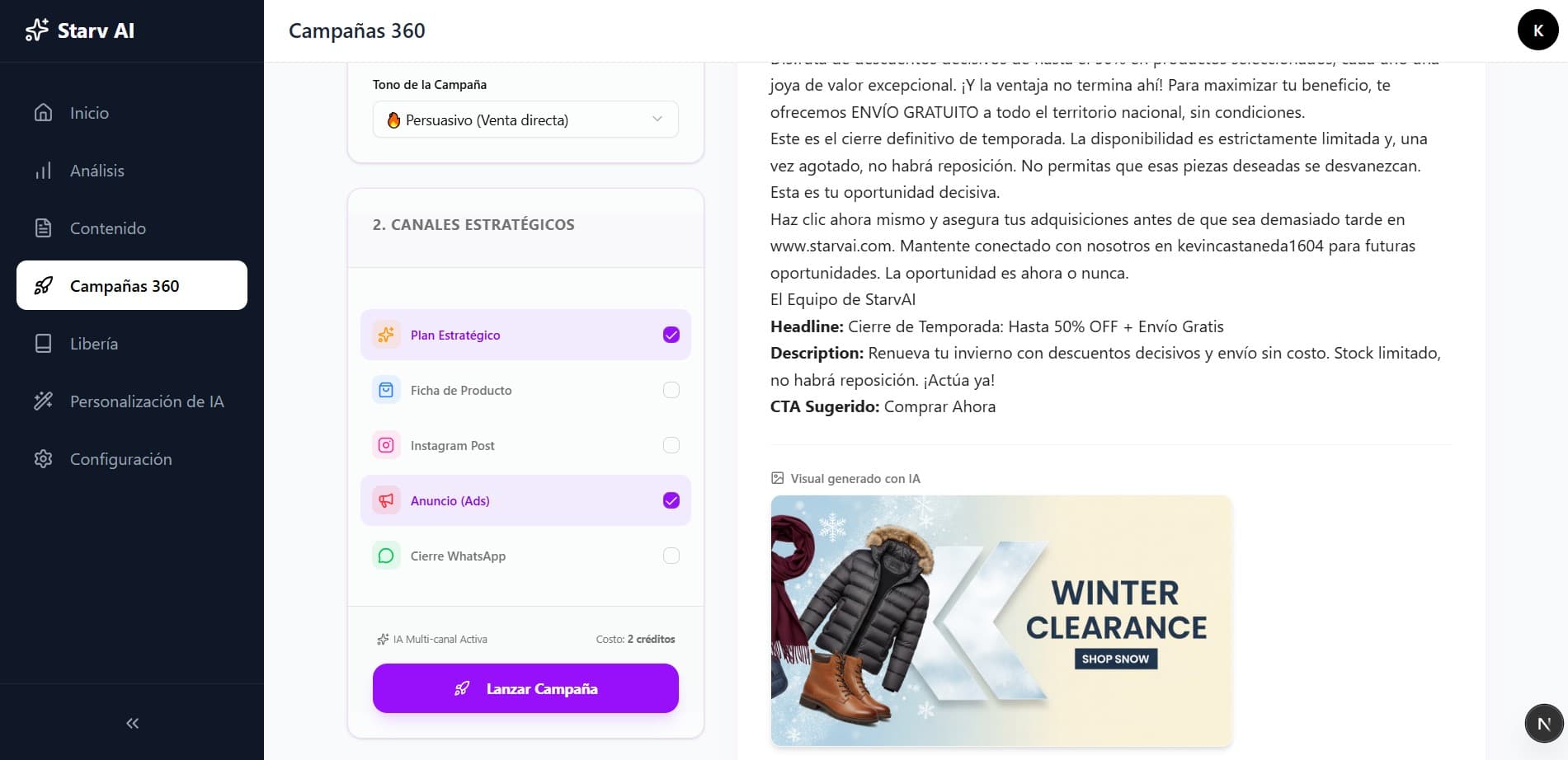 Ejemplo de Imagen de Campaña